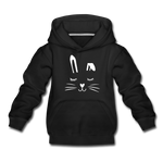 Hase Kinder Premium Hoodie - Schwarz