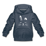 Hase Kinder Premium Hoodie - Jeansblau