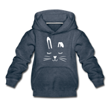 Hase Kinder Premium Hoodie - Jeansblau