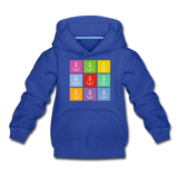 Anker Kinder Premium Hoodie - Royalblau