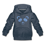 Panda Kinder Premium Hoodie - Jeansblau