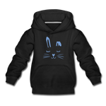 Hase Kinder Premium Hoodie - Schwarz