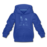 Hase Kinder Premium Hoodie - Royalblau