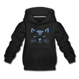 Katze Kinder Premium Hoodie - Schwarz