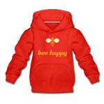 Bee Happy Kinder Premium Hoodie - Rot