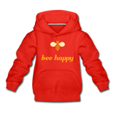 Bee Happy Kinder Premium Hoodie - Rot