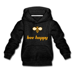 Bee Happy Kinder Premium Hoodie - Anthrazit
