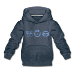 Tiere Kinder Premium Hoodie - Jeansblau