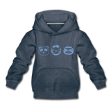 Tiere Kinder Premium Hoodie - Jeansblau