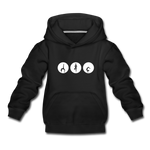 Yoga Kinder Premium Hoodie - Schwarz