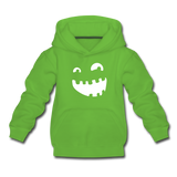 Halloween Monster Kinder Premium Hoodie - Hellgrün