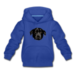 Hund Kinder Premium Hoodie - Royalblau