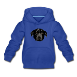 Hund Kinder Premium Hoodie - Royalblau