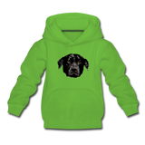 Hund Kinder Premium Hoodie - Hellgrün