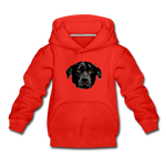 Hund Kinder Premium Hoodie - Rot