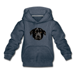 Hund Kinder Premium Hoodie - Jeansblau