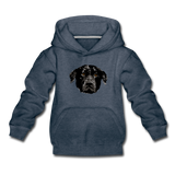 Hund Kinder Premium Hoodie - Jeansblau
