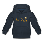 Bee Happy Kinder Premium Hoodie - Navy