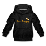 Bee Happy Kinder Premium Hoodie - Anthrazit