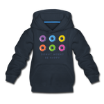 Donut Worry Be Happy Kinder Premium Hoodie - Navy