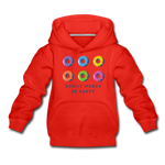 Donut Worry Be Happy Kinder Premium Hoodie - Rot