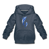 Wale Kinder Premium Hoodie - Jeansblau