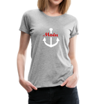 Moin Frauen Premium T-Shirt - Grau meliert