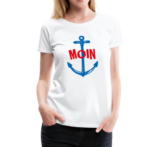Moin Frauen Premium T-Shirt - Weiß
