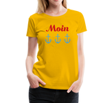 Moin Frauen Premium T-Shirt - Sonnengelb