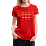 Let It Bee Frauen Premium T-Shirt - Rot