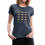 Let It Bee Frauen Premium T-Shirt - Blau meliert