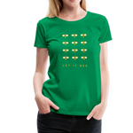 Let It Bee Frauen Premium T-Shirt - Kelly Green