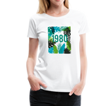 1980 Frauen Premium T-Shirt - Weiß
