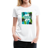 1990 Frauen Premium T-Shirt - Weiß