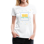 1980 Frauen Premium T-Shirt - Weiß