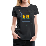 1980 Frauen Premium T-Shirt - Schwarz