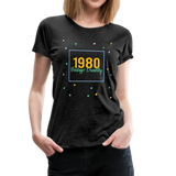 1980 Frauen Premium T-Shirt - Anthrazit