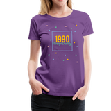 1990 Frauen Premium T-Shirt - Lila