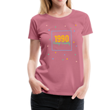 1990 Frauen Premium T-Shirt - Malve