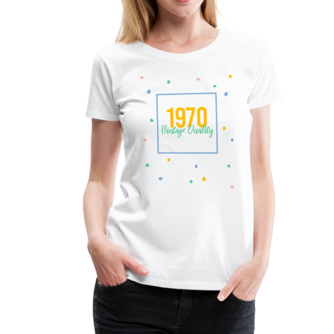 1970 Frauen Premium T-Shirt - Weiß