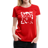 Löwe Frauen Premium T-Shirt - Rot