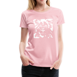 Löwe Frauen Premium T-Shirt - Hellrosa