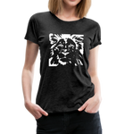 Löwe Frauen Premium T-Shirt - Anthrazit