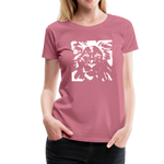 Löwe Frauen Premium T-Shirt - Malve