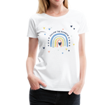 Follow The Rainbow Frauen Premium T-Shirt - Weiß