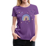 Follow The Rainbow Frauen Premium T-Shirt - Lila