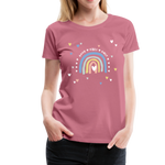 Good Vibes Only Frauen Premium T-Shirt - Malve