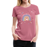 Good Vibes Only Frauen Premium T-Shirt - Malve