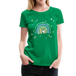 Good Vibes Only Frauen Premium T-Shirt - Kelly Green