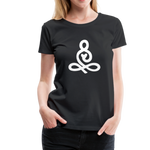 Yoga Frauen Premium T-Shirt - Schwarz